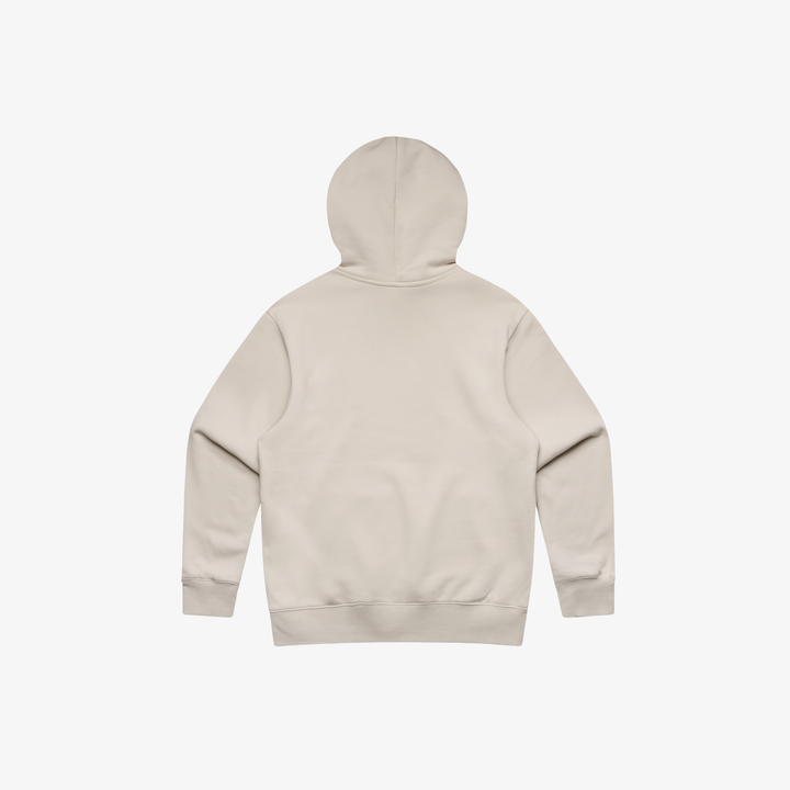REWIND EMBLEM HOODIE - BONE