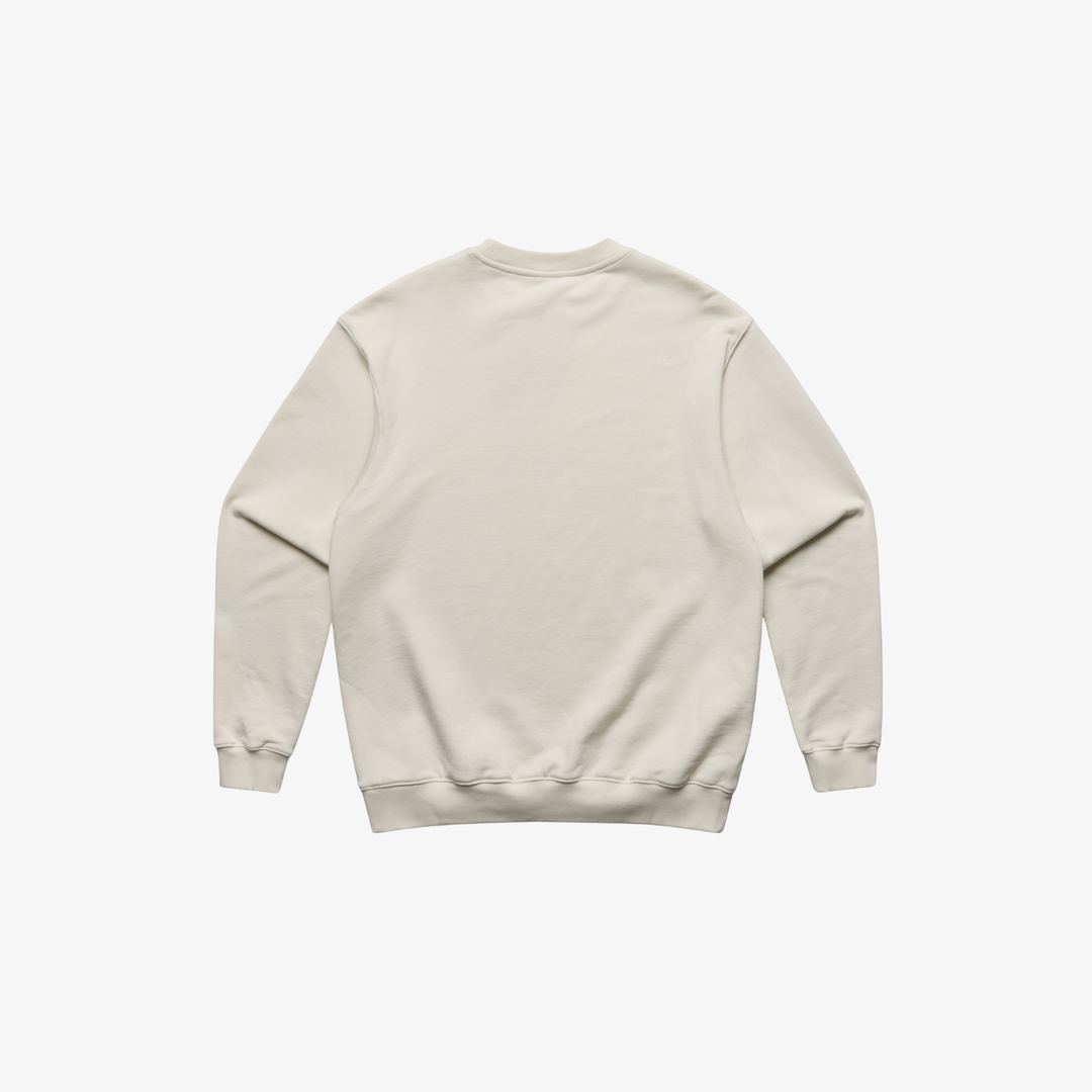 SCRIPT EMBLEM JUMPER - NATURAL