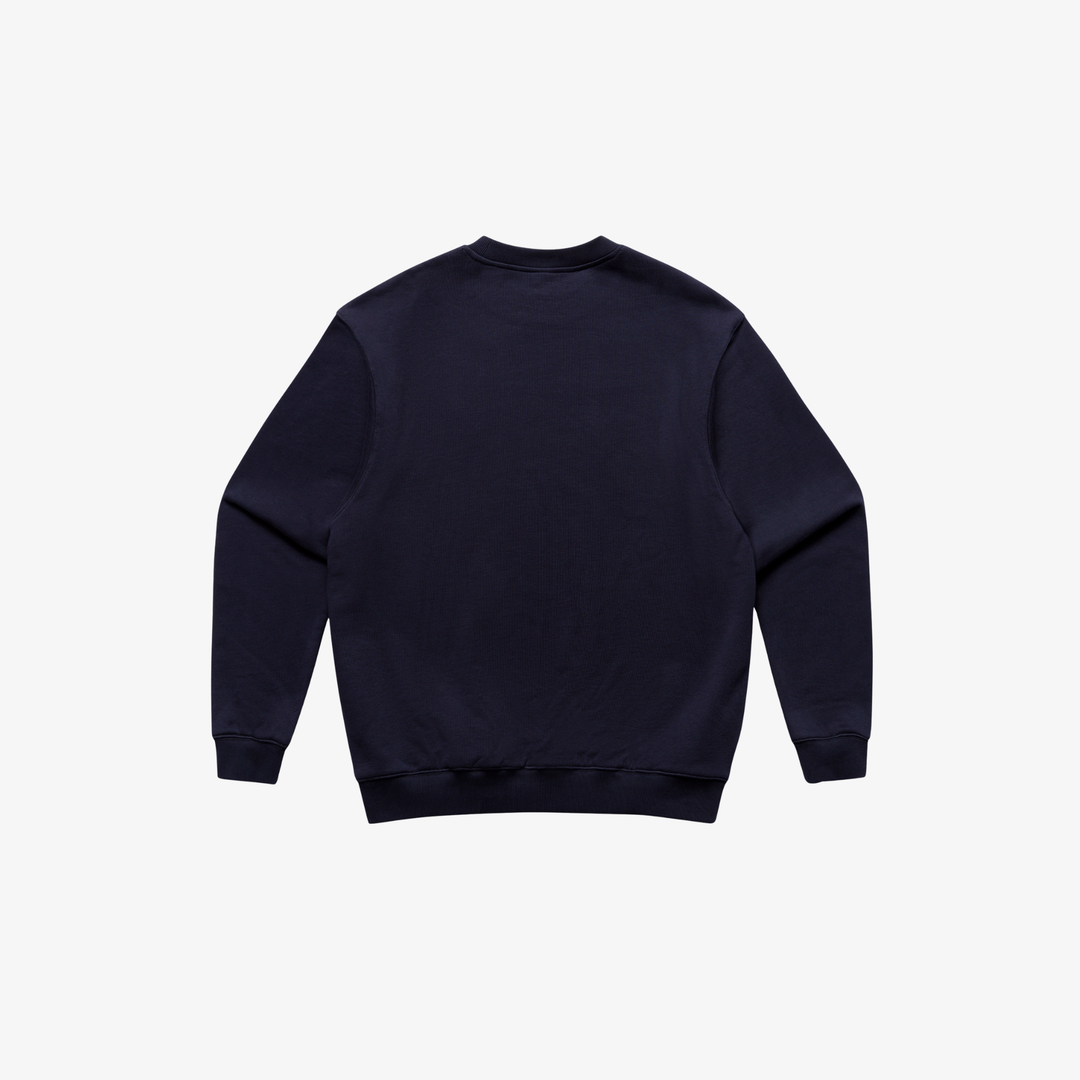 SCRIPT EMBLEM JUMPER - INK BLUE