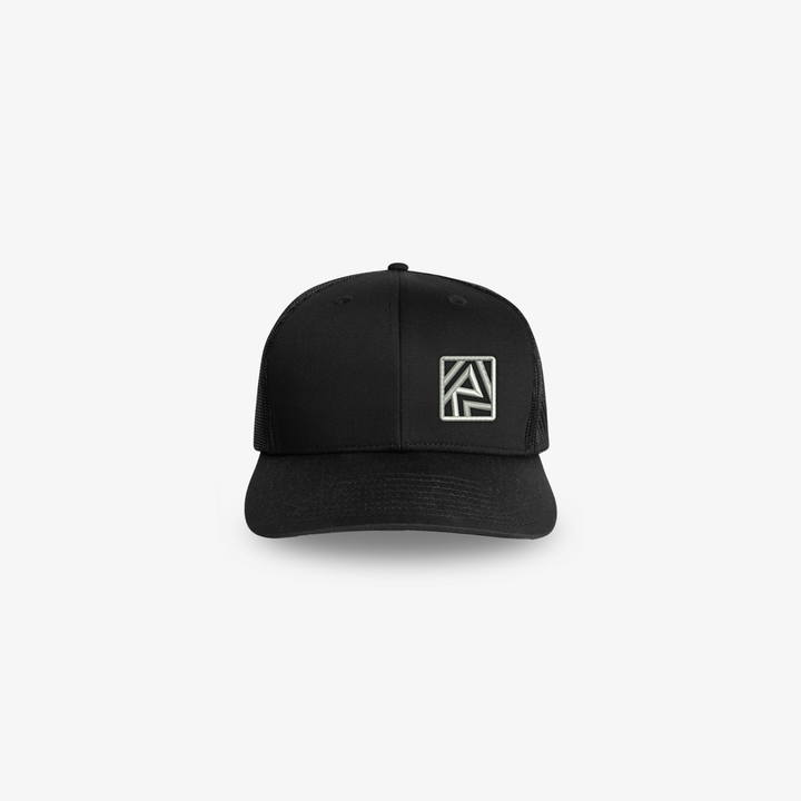 RS TRUCKER CAP - BLACK/SILVER