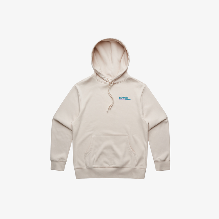 REWIND EMBLEM HOODIE - BONE