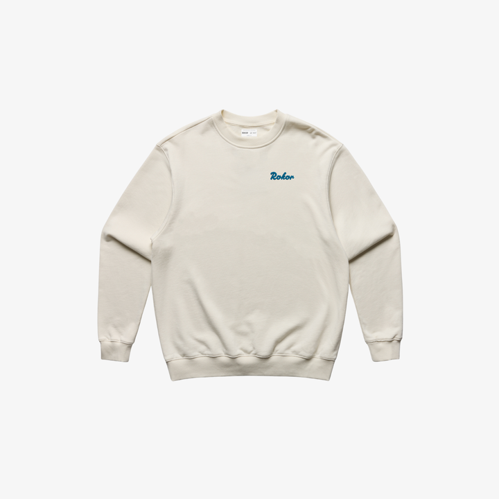 SCRIPT EMBLEM JUMPER - NATURAL