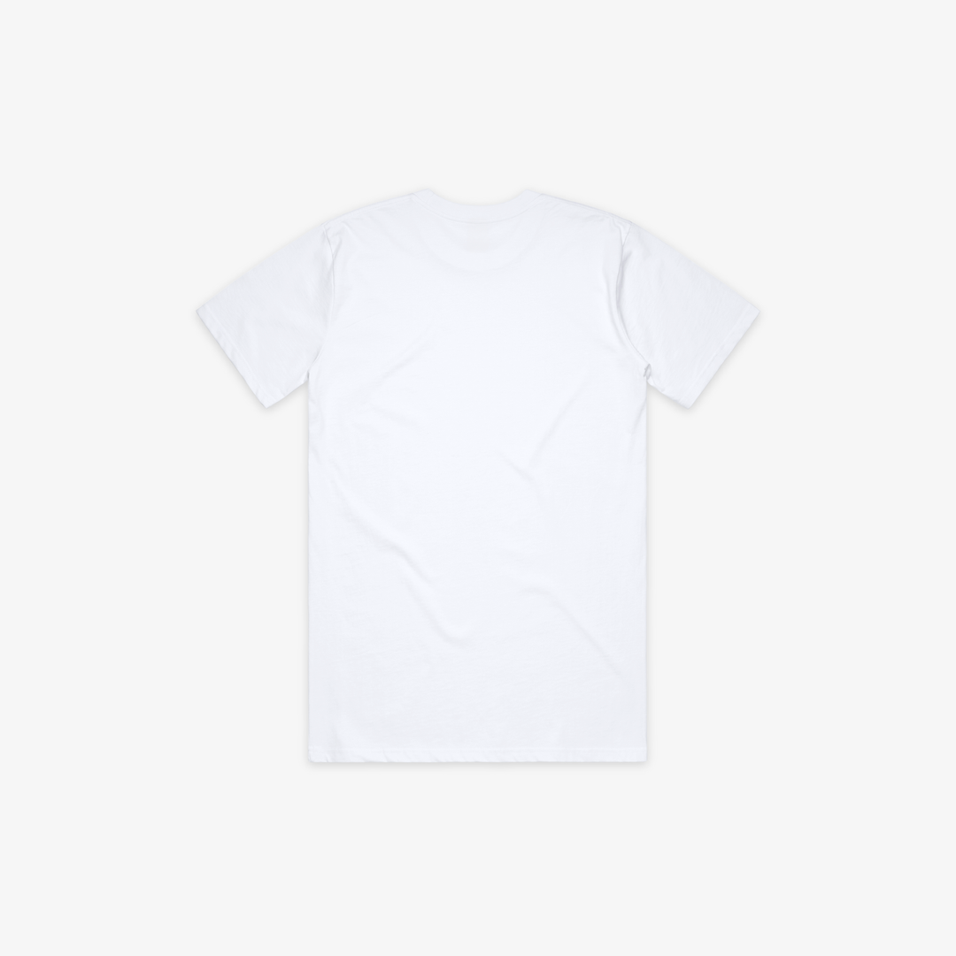 SCRIPT EMBLEM POCKET T-SHIRT - WHITE