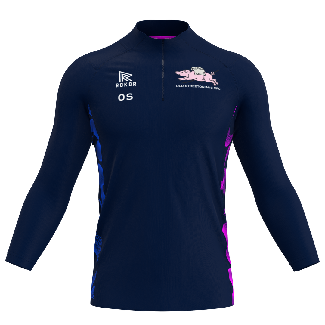 Old Streetonians RFC 1/4 Zip Training Top - Front