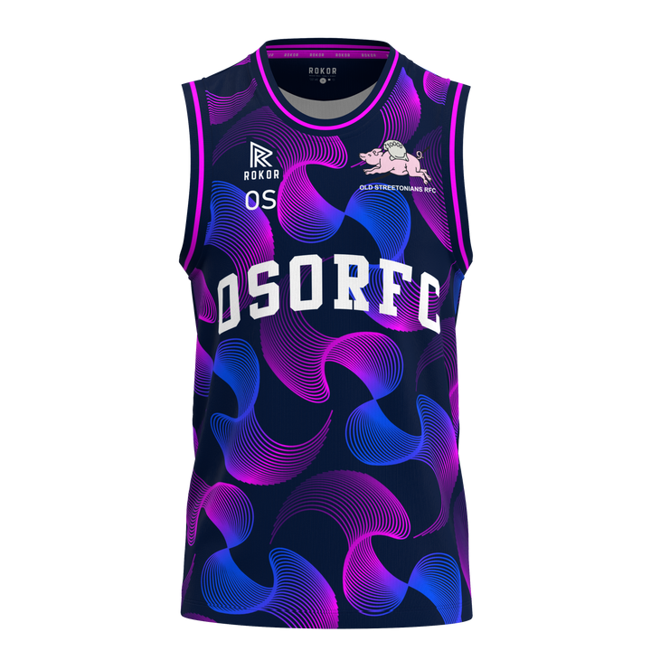 Old Streetonians RFC Basketball Vest - Front